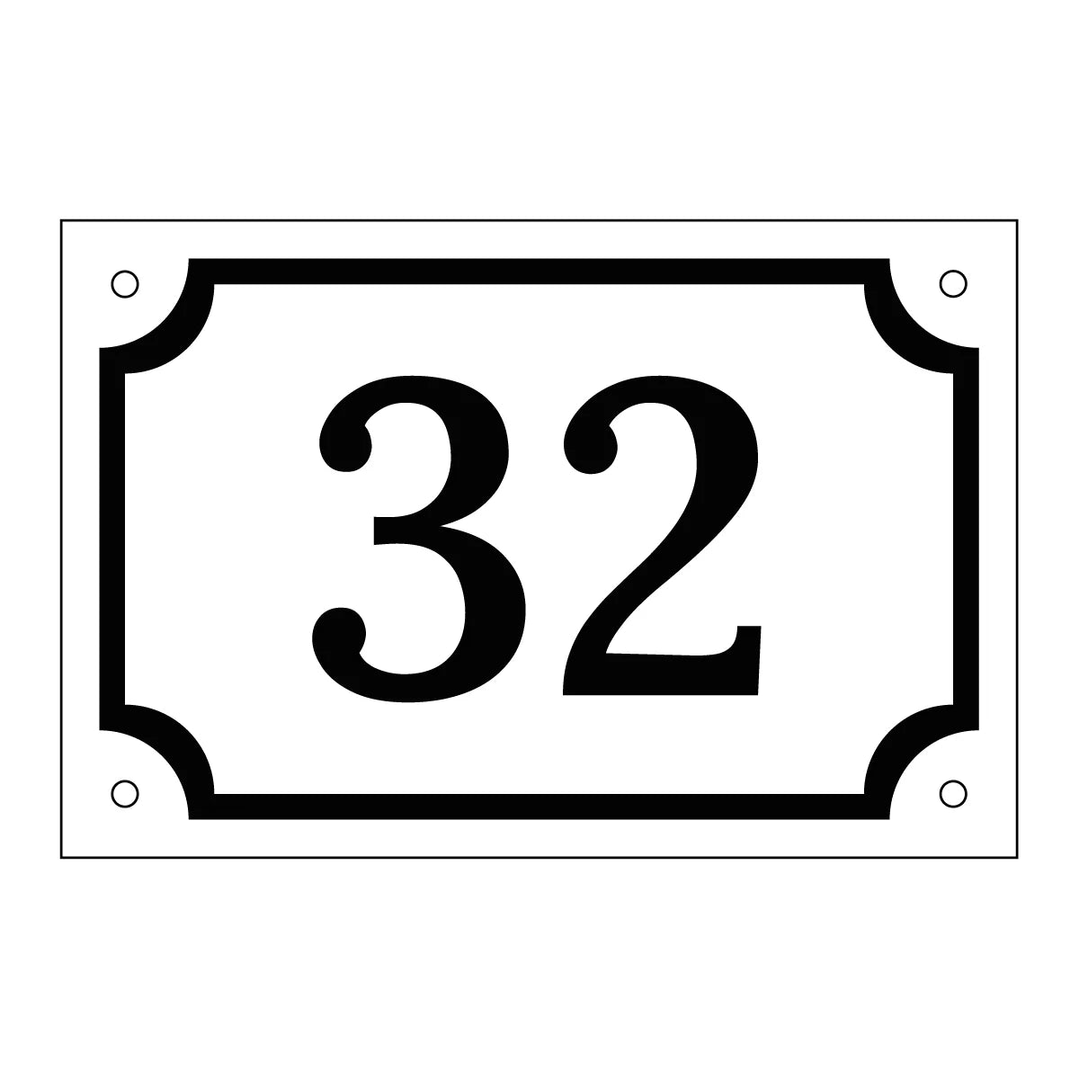 Husnummerskyltar - 150x100mm