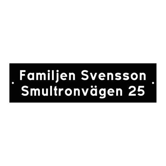 Husskylt i stilren design